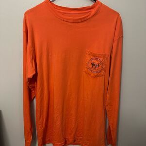 Coastal Cotton Brand Orange‎ Long Sleeve Shirt Medium